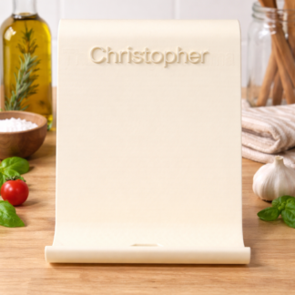 Ivory Personalized Cookbook Holder